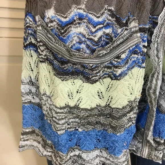 Missoni Chevron Multicolor Cardigan Size 10
